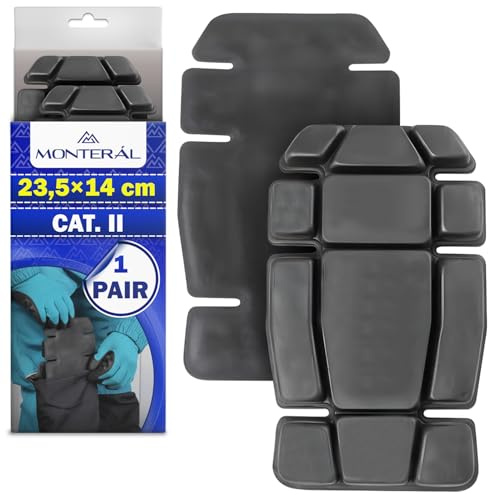 MONTERAL 1 Paire Genouillere Travaux 23,5 x 14 cm avec Niveau de Protection 0 EN14404 - Protection Genoux Travail Fabriquées en Mousse EVA - Protege Genoux Travail pour Jardinage