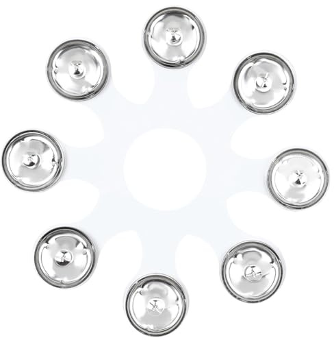 ZoraYorce Tamburello Hi-Hat, anelli tamburello in silicone resistente all'usura, bacino in acciaio inox, Hi-Hat, tamburo a campana, accessori per percussioni