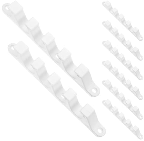PRETYZOOM 8pcs Folding Recliner Bracket with Five-tooth Buckle Connector Adjustable to Positions Plastic Replacement Parts for Outdoor Folding Loungers and Garden Chairs