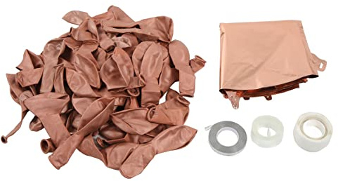 Picysa Ballonggirland Kit Underbara Latexballonger för Festdekoration, Perfekt för Bröllop och Födelsedagar, 60 latex- och 6 Folieballonger (Rosa guld)