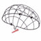 Basil Drahtgitter VR-Tierkorb Pluto Fahrradkorbgitter, Black, 50 x 35 x 23 cm