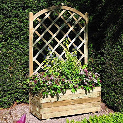 Rowlinson Rectangular Planter and Lattice 85L