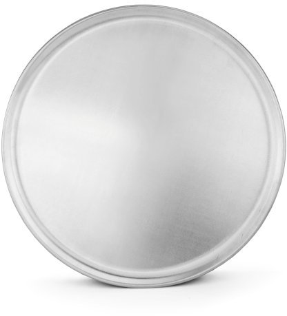 New Star Foodservice 51049 Restaurant-Grade Aluminum Pizza Pan, Baking Tray, Coupe Style, 16-Inch, Pack of 6