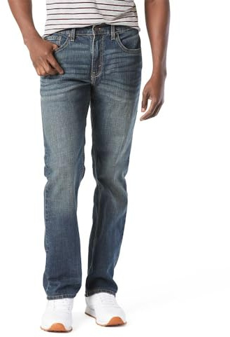 Levi Strauss Signature Gold Men's Relaxed Fit Flex Jeans (Available in Big & Tall), Headlands, 40W x 30L
