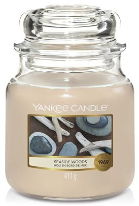 Yankee Candle Kerze, Seaside Woods, Mittelgroße im Glas