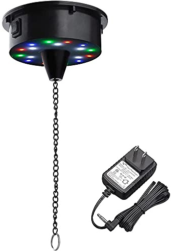 6RPM Rotating Mirror Ball Electric Motor with 4 Colors for 6 8 12 Disco Mirror Ball 2 Mode DJs Bands Pubs Weddings Banquets Night Clubs US Delivery