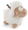 Stehendes Kuscheltier Schaf Somna 22cm, Weiß