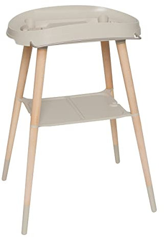 Bebe-Jou Badewannenständer Sense Taupe mit schönen Holzbeinen | 421705