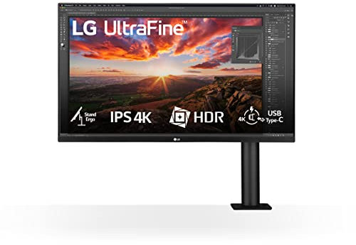 LG 32UN880K Monitor 32 Zoll Ultra HD 4K Ergo, IPS, 3840x2160, HDR 10, DCI-P3 95Prozent, Ergo Stand in alle Richtungen verstellbar, Stereolautsprecher 10W