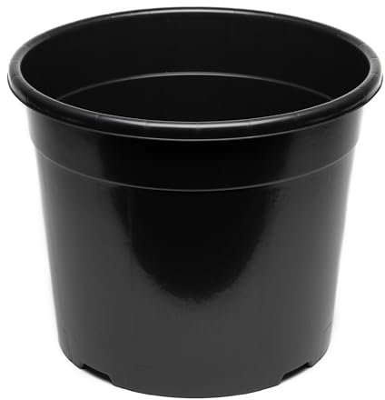 EarlyGrow 2-Pack 40 Litre Round Plastic Plant Pots Nursery Herb Flower Planters Horticulture, Hydroponics, Indoor/Outoor, Household and Garden Plants, Fruits and Vegetables