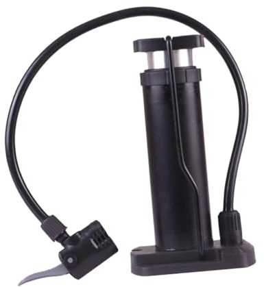 Hemobllo Pompa per Pneumatici da Pavimento Nero con Manometro Compressore Bicicletta Portatile in Metallo e Mini Pompa Piede Leggera e Durevole per Gonfiaggio Multiuso