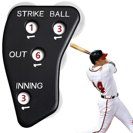 Baseball Counter Clicker, Baseball Domare Clicker Liten lätt och noggrann | Baseball Avsmalnande design i palmstorlek, bekväm att hålla i för basebollspel Poängräkning C