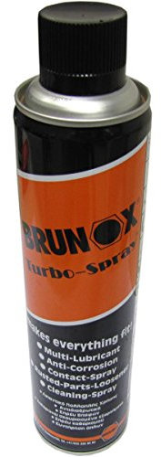 Ett Brunox ''Turbo-Spray'', 400 ml, 5 Funktionen: Kriechöl, Rostlöser, Schmiermittel, Kontaktspray, Reinig