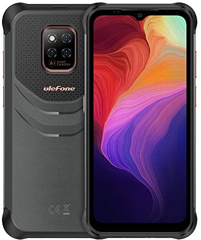 Ulefone Power Armor 14 Rugged Smartphone, Batteria 10000 mAh, Helio G35 4GB 64GB, 6,52'' Fotocamera 20MP+16MP(Fotografia subacquea), Android 11 Cellulare Impermeabile IP68, Ricarica Wireless NFC GPS