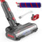 suzao Bürste für Dyson V7 V8 V10 V11 V15 sv10, sv12, sv14, sv15, Bodendüse mit Weichen Bürstenwalze 4LEDs und Abzugssperre, Ersatz Düsen für Teppich, Parkettböden, Hartböden Zubehör