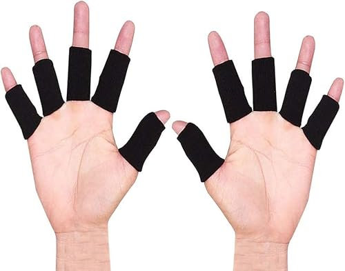 10 bandages pour les mains Protection contre les blessures aux mains, bandage élastique pour les articulations des mains, unisexe, noir