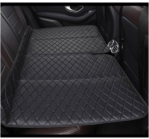 XFANGNB Auto Bett Rücksitzmatratze für VW Polo 2024, Nicht Aufblasbare Matratzen Klappbett Rücksitz Camping Matratze Tragbar Zubehör, D/Black