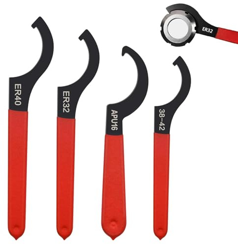 Aarcyye Llave roscada, 4 unidades, herramienta de llave de gancho, herramienta de reparación de llave de suspensión roscada, llave de gancho, llave de tensor, llaves de tensor de choque