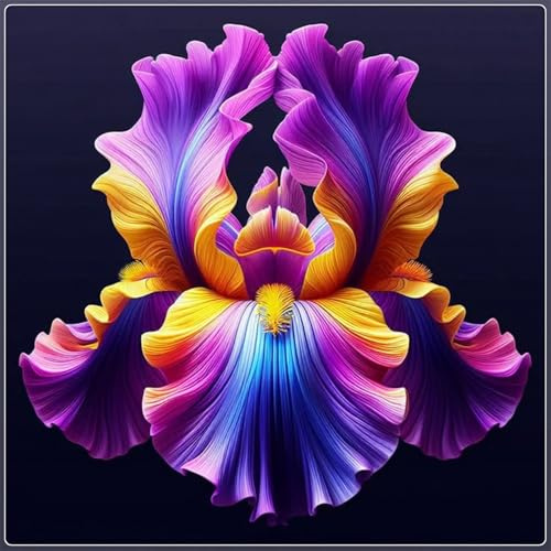 Iris bulbos-Ideal para Climas con Estaciones - Pétalos Sedosos y Multidimensionales -Bulbos de Iris - -15 Bulbos