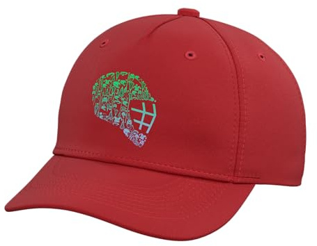 Boys Lacrosse Helmet Lacrosse Goalkeeper Stuff Mens Lacrosse Adjustable Printed Baseball Hat, Red