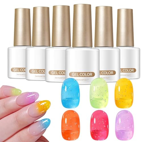 Nagelbubbelgel – hållbar manikyr-kosmetika | halvtransparent damset | för , , nybörjare, bröllop, möten, resor, dejting, pendling, konstdesign för blötläggning