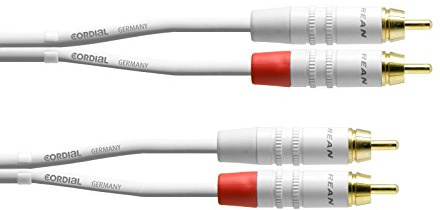 Cordial CFU 3 CC-SNOW RCA/Cinch Cable SNOW 3 m Rean