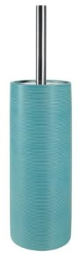 Spirella WC Bürste Toilettenbürste Klobürste Tube Ribbed Steingut 11 x 41,5 cm - Blau