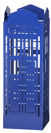 Mango Steam Tall Umbrella Holder, 55 x 18 x 18 cm (Police Box, Blue)