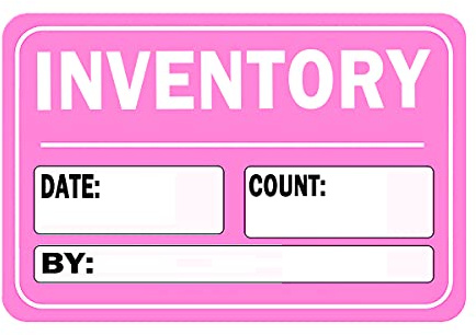 Inventory Warning Label Sticker, 2 x 3 Inch Inventory Organizer Stickers for Shipping, Handling, Packing and Moving (500 Labels)