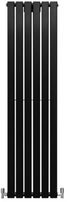 Radiatori Termosifoni in Acciaio Calorifero a Doppio Strato a Pannelli Piatti Riscaldamento Centralizzato Colonna Termosifone Orizzontale Radiatore a Parete - Nero Opaco - 160 x 42 cm