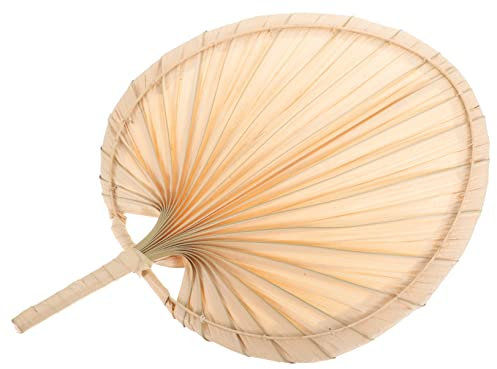 CORHAD Éventail Tissé Main Style Chinois Vintage Éventail Été Naturel et Portable Ventilateur de Plage Mariage et Décoration