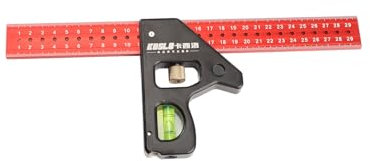 300mm Set Combination Square Multifunctional, Squares Woodworking Tools With Level Bubble, 45° and 90° Angle Square Hand Marking Line Tool, Carpenters Square For Woodworking, Furniture Making