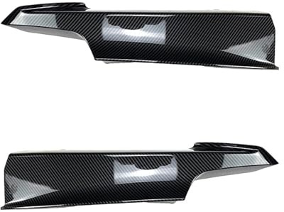 Alerón Delantero Coche para BMW Serie 3 F30 F31 F35 320i 328i para M para Sport 2012-2019 Parachoques Delantero Coche Divisor Lateral Alerón Cubierta Luz Antiniebla Spoiler Delantero Lip(Carbon Look)