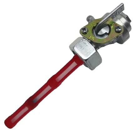 Rubinetto di commutazione del serbatoio carburante M16*1.5, rubinetto scarico, M16, adatto per olio moto Honda CB400 CB500 CB550 CB750(Red)