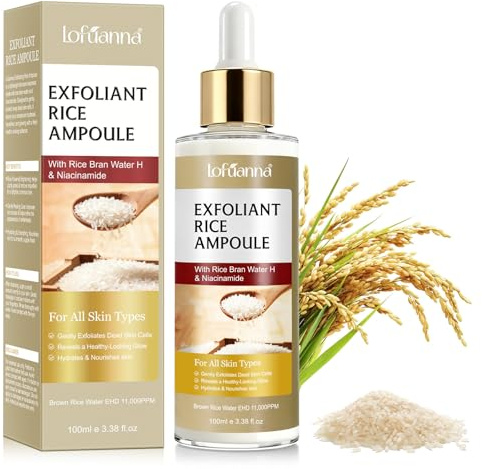 Peel Shot Glow Rice Peeling Ampoule, Serum viso esfoliante di riso bianco delicato per viso e corpo, ridurre i pori e idratare profondamente per tutti i tipi di pelle