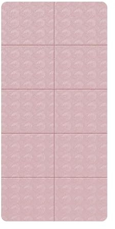 Tapis de Yoga Pliable,Tapis de Fitness EntraîNement,Tapis de Portable Comfort Gymnastique,Haute Densité Tapis D'Exercices,pour Musculation,MéDitation,AéRobic(Pink)