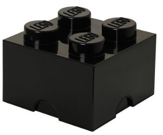Lego Storage Brick 4 Medium Black