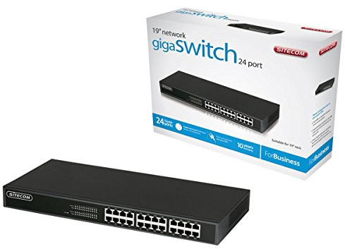 Sitecom LN-143B Network Gigabit Switch, 24 Port, 10/100/1000, Nero