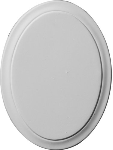 Ekena Millwork ROS06X05CL Classic Oval Rosette, 6 1/8W x 4 1/2H x 3/8P, Primed