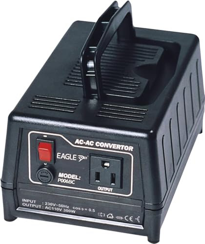 Eagle (230V to 110V) 300W UK to USA Step-down Voltage Converter Transformer