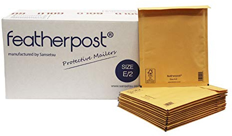 100 x E2 enveloppes à bulles Featherpost Lot 220 Mmx265 mm rembourré Mail Post Sacs enveloppes