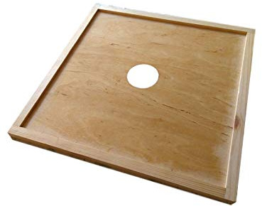 Beekeeping Supplies UK Ltd - Crown Board for National Beehive 46cm x 46cm with Central Hole - Ideal for use with a Rapid Feeder