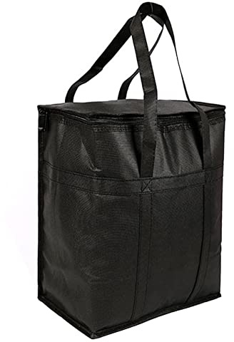 shopping Thermally Insulated Cool Bags Keep Food Warm or Cool, Insulated Reusable bag, Grocery Collapsible and Foldable (S)