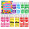 Bombas Baño Niños - 80 Pastillas de Baño Efervescentes con Color, Bomba de Colores para la Bañera, Bombas de Baño Para Combinar y Aprender Colores - 6 Colores