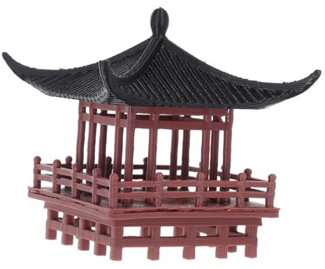 ROMISBABA Statua Del Paesaggio Del Padiglione in Miniatura Simulazione Realistica Decorazione