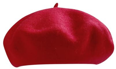 Bonnet Béret en Laine Béret Français Bonnet Hiver pour Artiste et Peintre Couleur Unie Femme Béret Basque Français Uni Bonnet Cache-oreilles (A, M), a, M