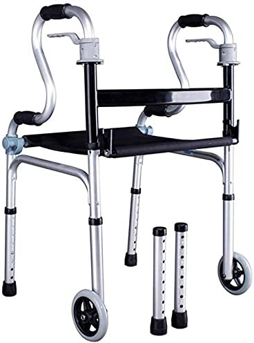 Deambulatori Ausili Per La Mobilità Rollator Rollator Rollator Regolabile Per Camminare, Uno Pieghevole Con Ruote, Con Braccioli, Adatto A Persone Con Ridotte Capacità Motorie