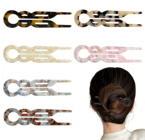 6pcs Lialys Prestige Hair Pins - French Hair Pin - U shaped Magic Grip Prestige Hair Pins - Strong Durable Lialys Hairpin - Hair Styling Accessories (11.5cm*3cm