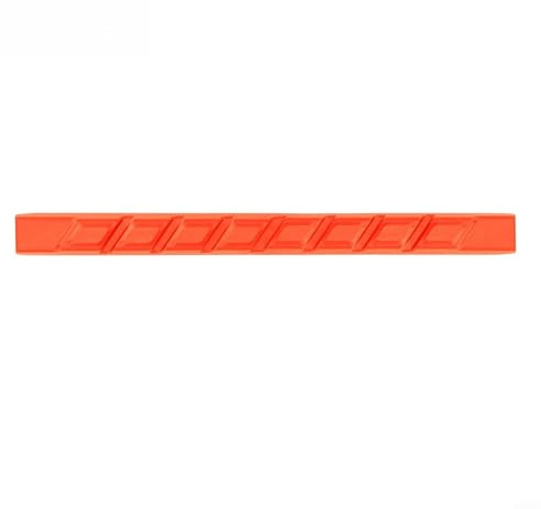 Protector de cadena de bicicleta, protector de cadena que absorbe los golpes, protección de marco antiarañazos para bicicletas de carretera y montaña (naranja)