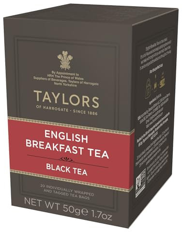 Taylors of Harrogate English Breakfast Tea, Pack of 20